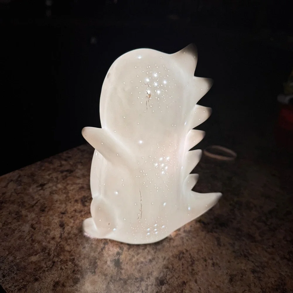 Kids Dinosaur Night‎ Light Lamp Sft White Glow Bedroom Nursery Decor Accent LED